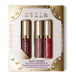 BNIB Stila Sheer Delight Liquid Lipstick Set